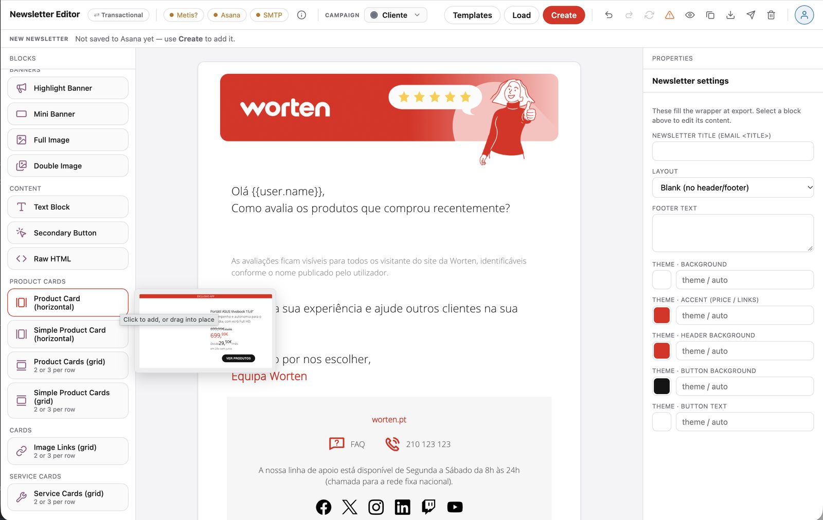 Newsletter backoffice automation