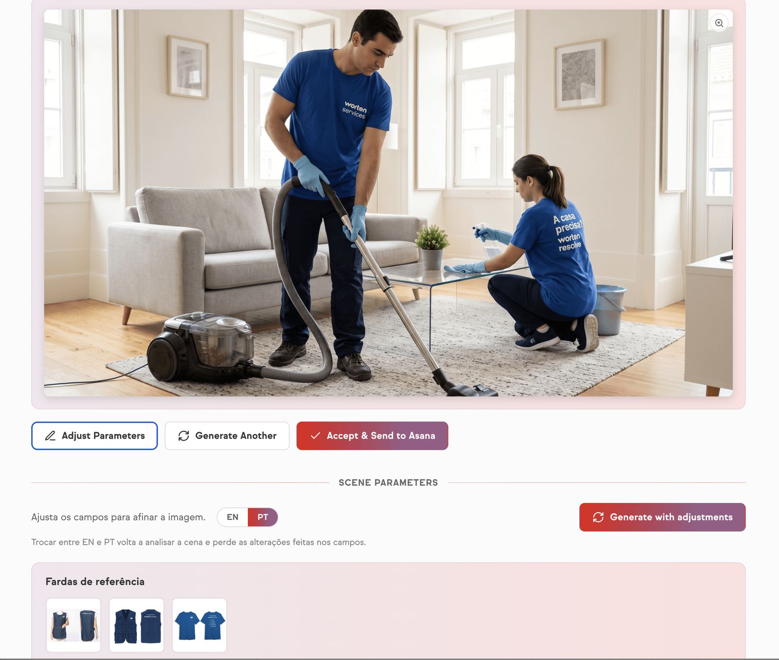 From stock images to images made in-house